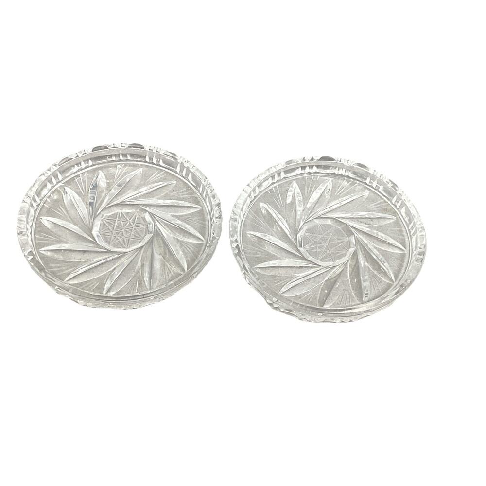 Vintage Echt Bleikristall - West Germany - Crystal Coasters